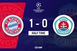 半场-拜仁1-0布拉迪斯拉发 基米希助攻穆勒头球闪击破门