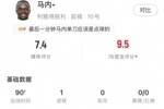 攻入制胜进球，马内数据：1射正3过人86%传球成功率，获评7.4分